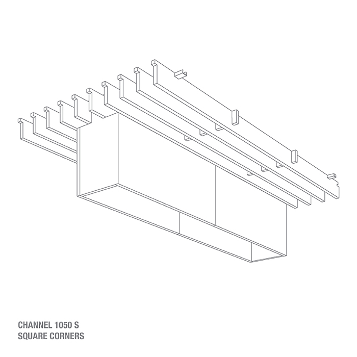 CHANNEL 1050 S - SQUARE CORNER